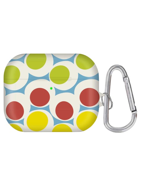 Protective Case Cover With Carabiner For Apple AirPods Pro Multicolour
