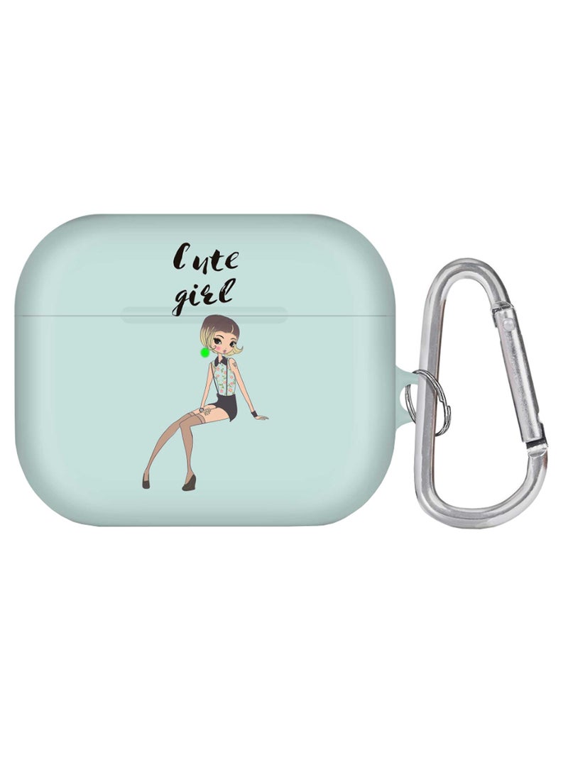 Stylizedd Cute Girl Printed Case Cover With Carabiner Multicolour