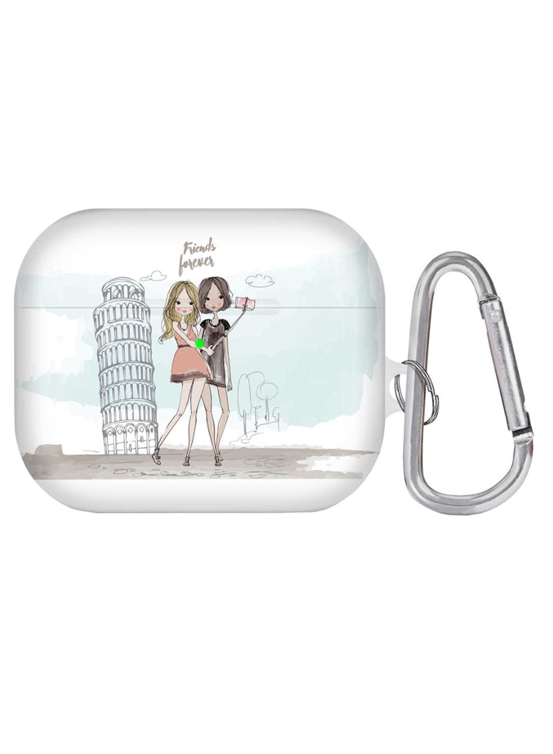 Stylizedd Friends Forever Printed AirPods Pro Case With Carabiner Multicolour