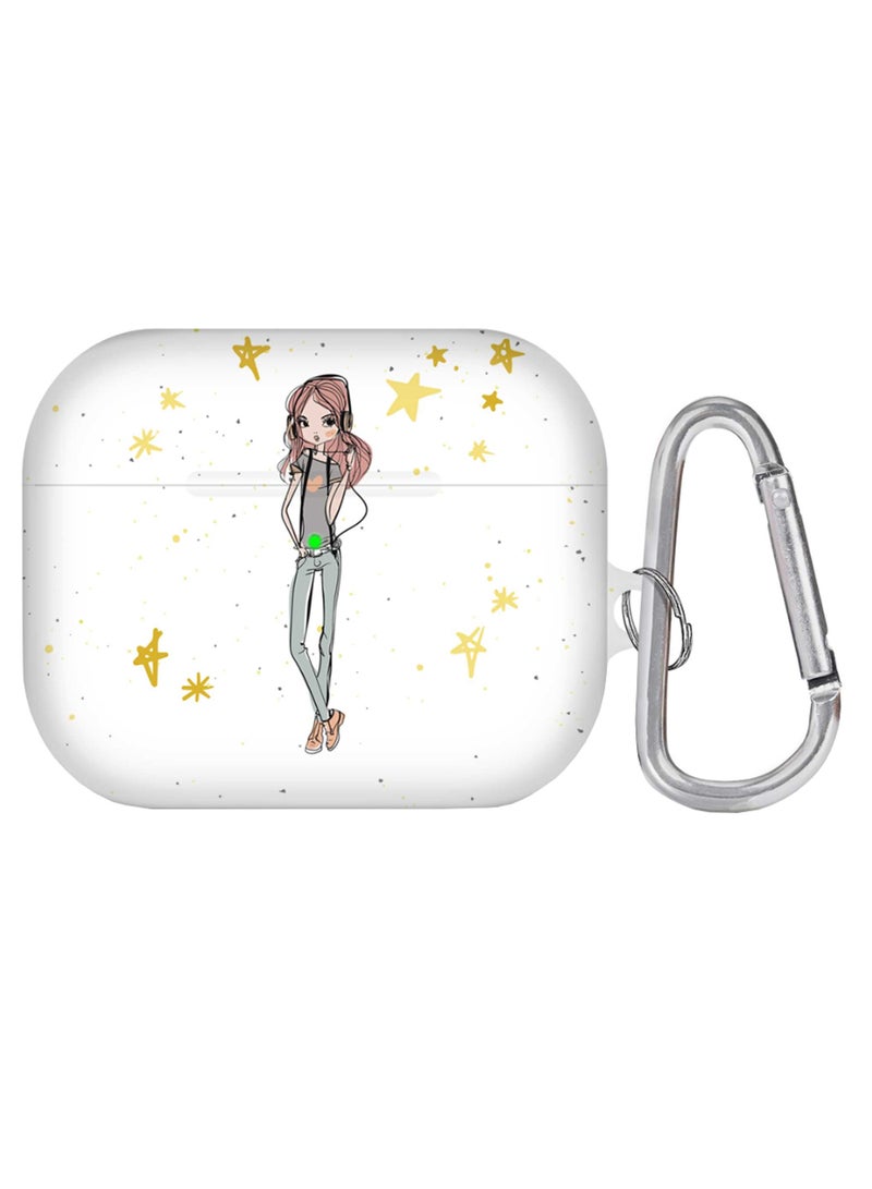 Stylizedd Protective Case Cover With Carabiner For Apple AirPods Pro Multicolour