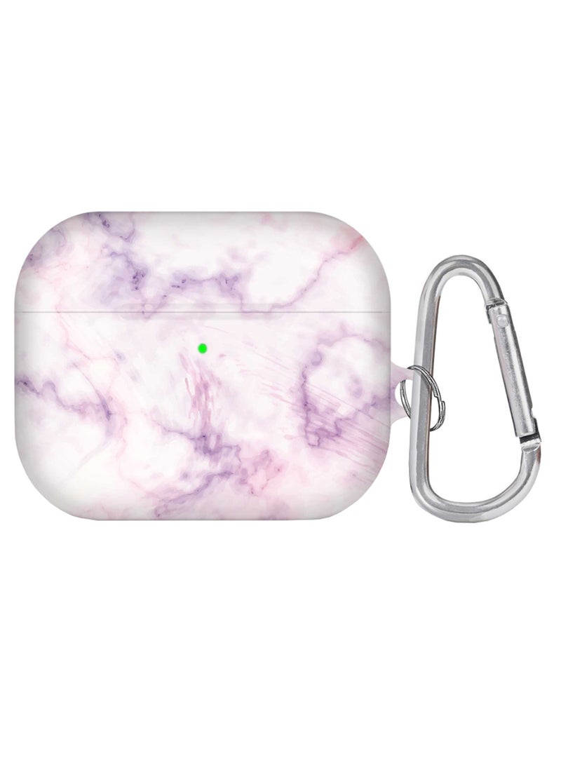Stylizedd Marble Cotton Candy Printed AirPods Pro Case With Carabiner Multicolour 