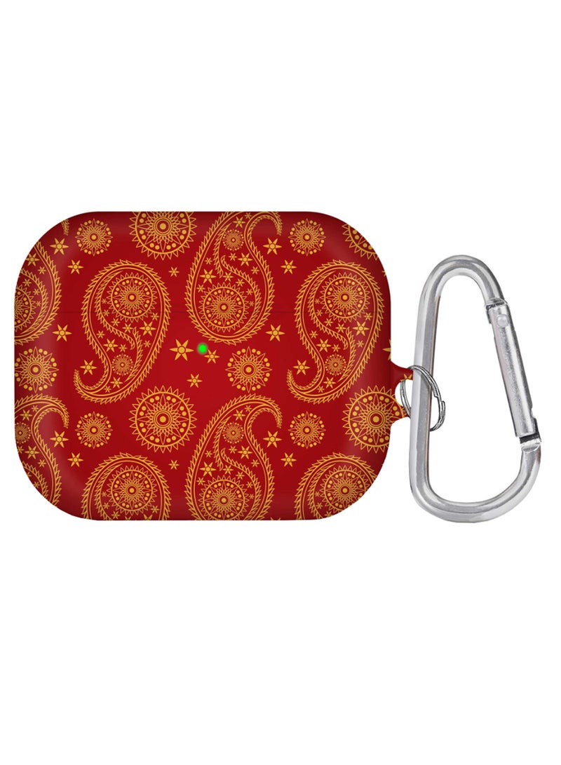 ستايلايزد غطاء حماية بطبعة تعبر عن العروس الهندية مزود بحلقة بقفل زنبركي متعدد الألوان