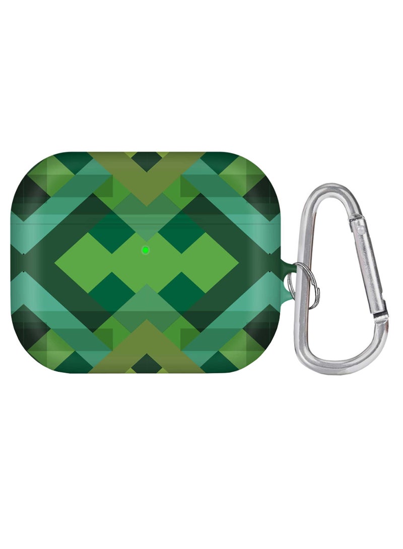 Stylizedd - Geometric Reflections Printed AirPods Pro Case With Carabiner Multicolour - Image 1