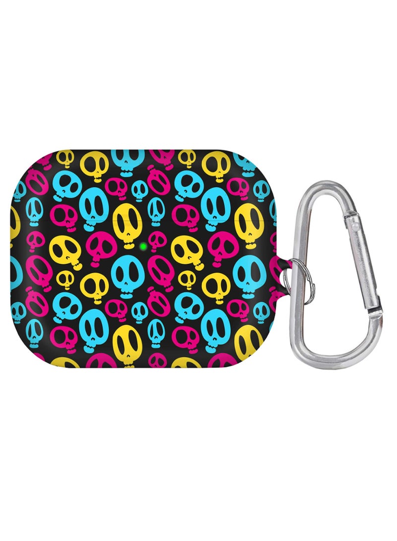 Stylizedd Protective Case Cover With Carabiner For Apple AirPods Pro Multicolour 