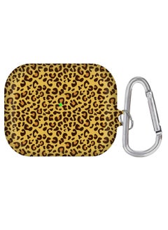 Leopard Skin Printed AirPods Pro Case With Carabiner Multicolour