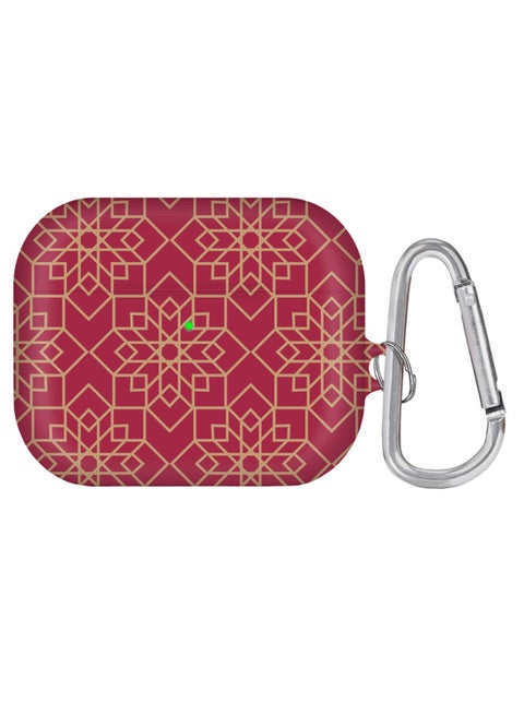 Ottoman Art Printed Case With Carabiner For Apple AirPods Pro Multicolour