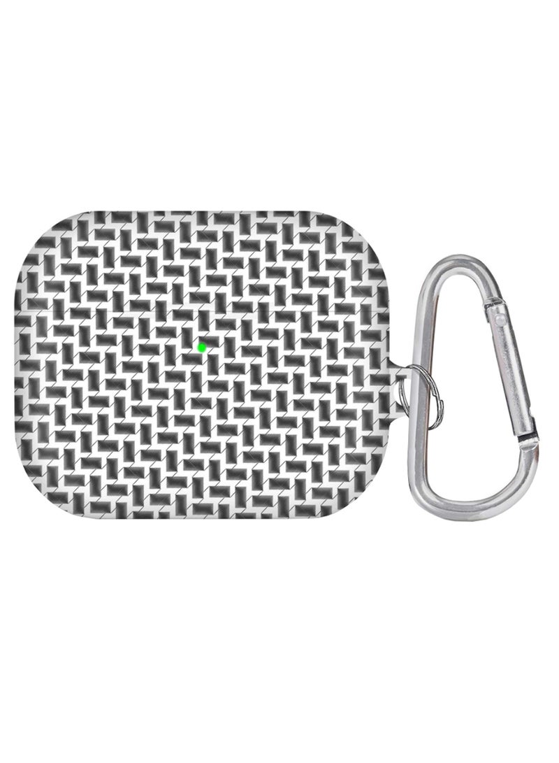 Shemag Printed Earbuds Pro Case With Carabiner Multicolour