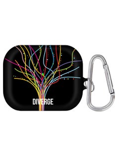 Diverge Printed AirPods Pro Case With Carabiner Multicolour