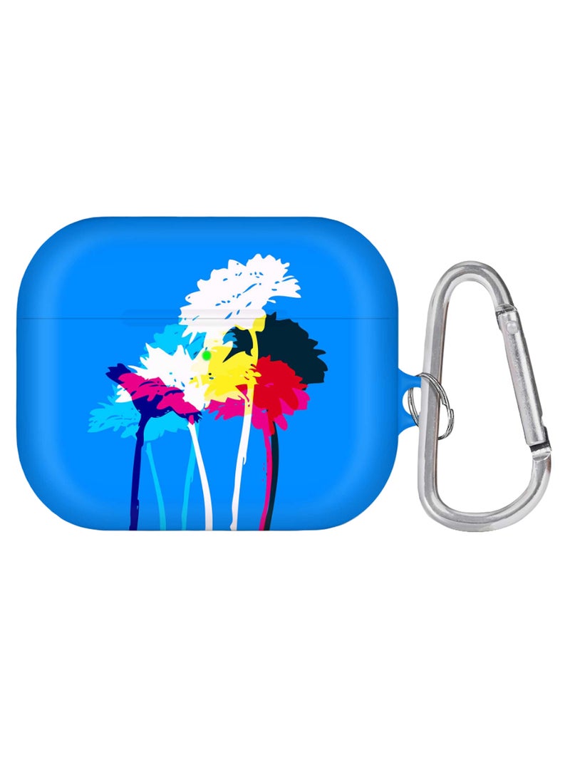 Stylizedd Bleeding Flowers Printed AirPods Pro Case With Carabiner Multicolour