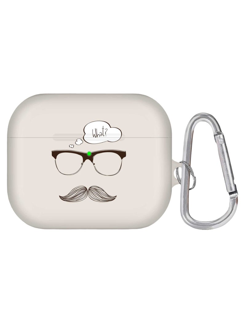 Stylizedd What Printed AirPods Pro Case With Carabiner Grey/Black 