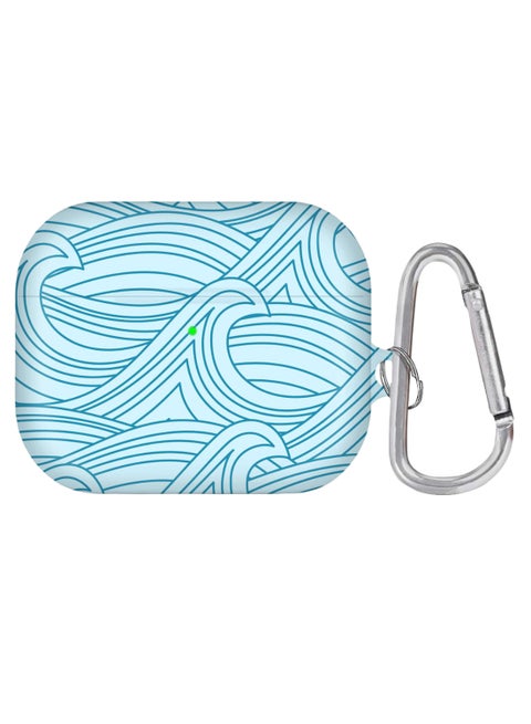 Protective Case Cover With Carabiner For Apple AirPods Pro Blue