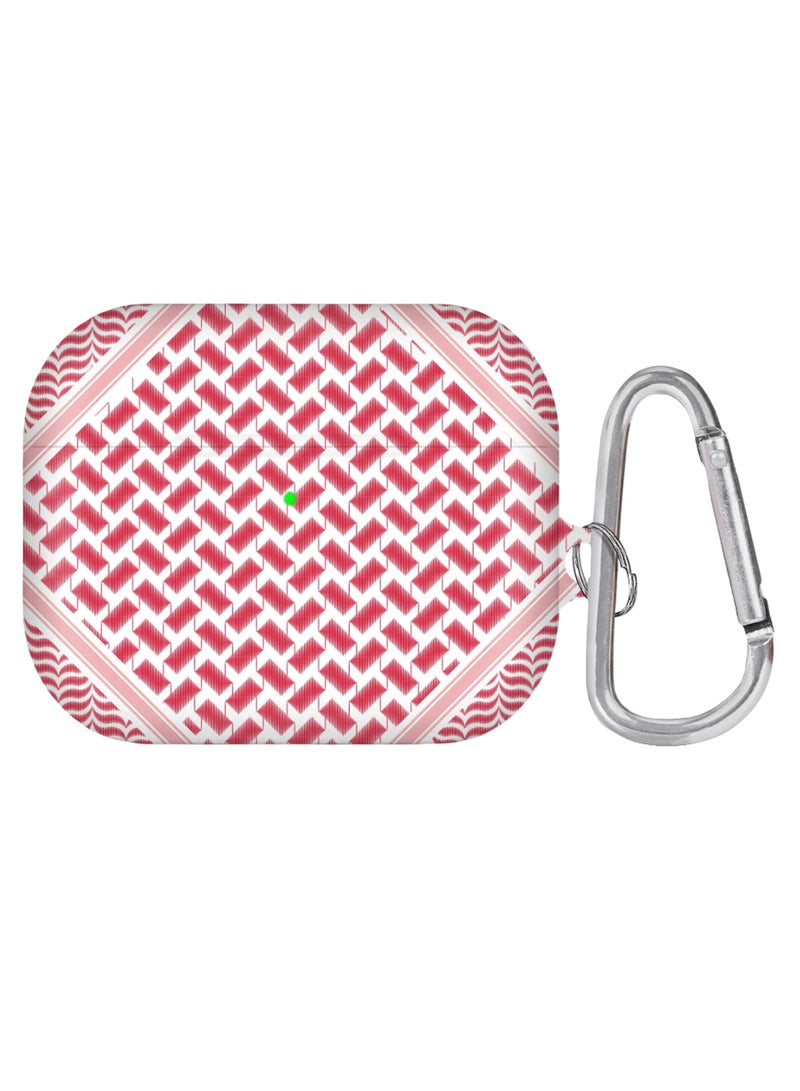 Printed AirPods Pro Case With Carabiner Multicolour