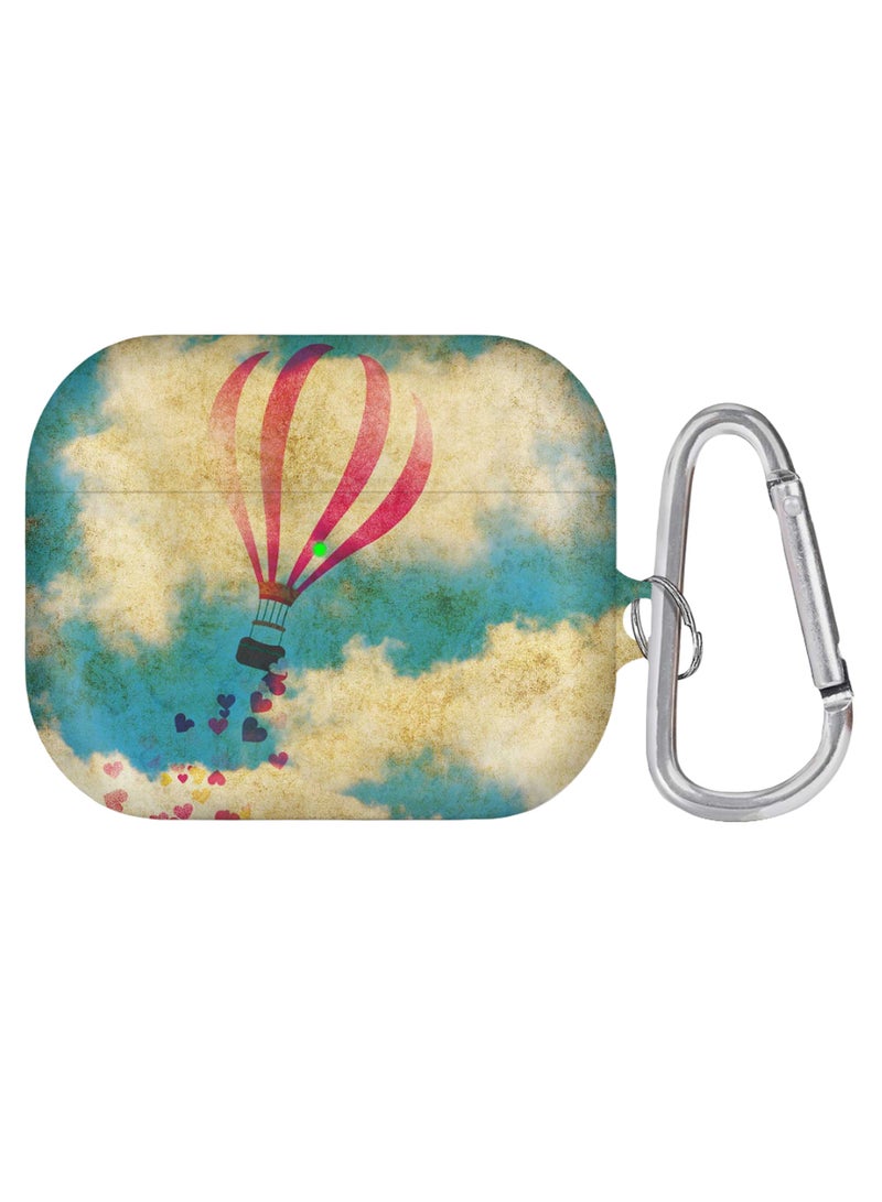 ستايلايزد حافظة سماعات آيربودز برو الواقية مع حلقة بقفل زنبركي متعدد الألوان