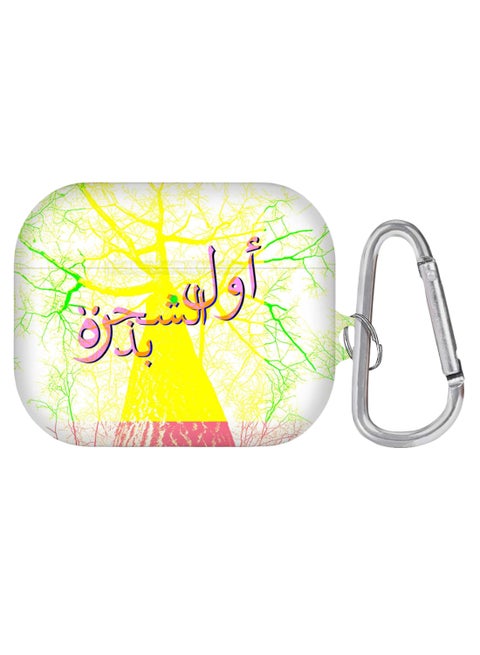 Tree Was Once A Seed Printed Apple AirPods Pro Case With Carabiner Multicolour