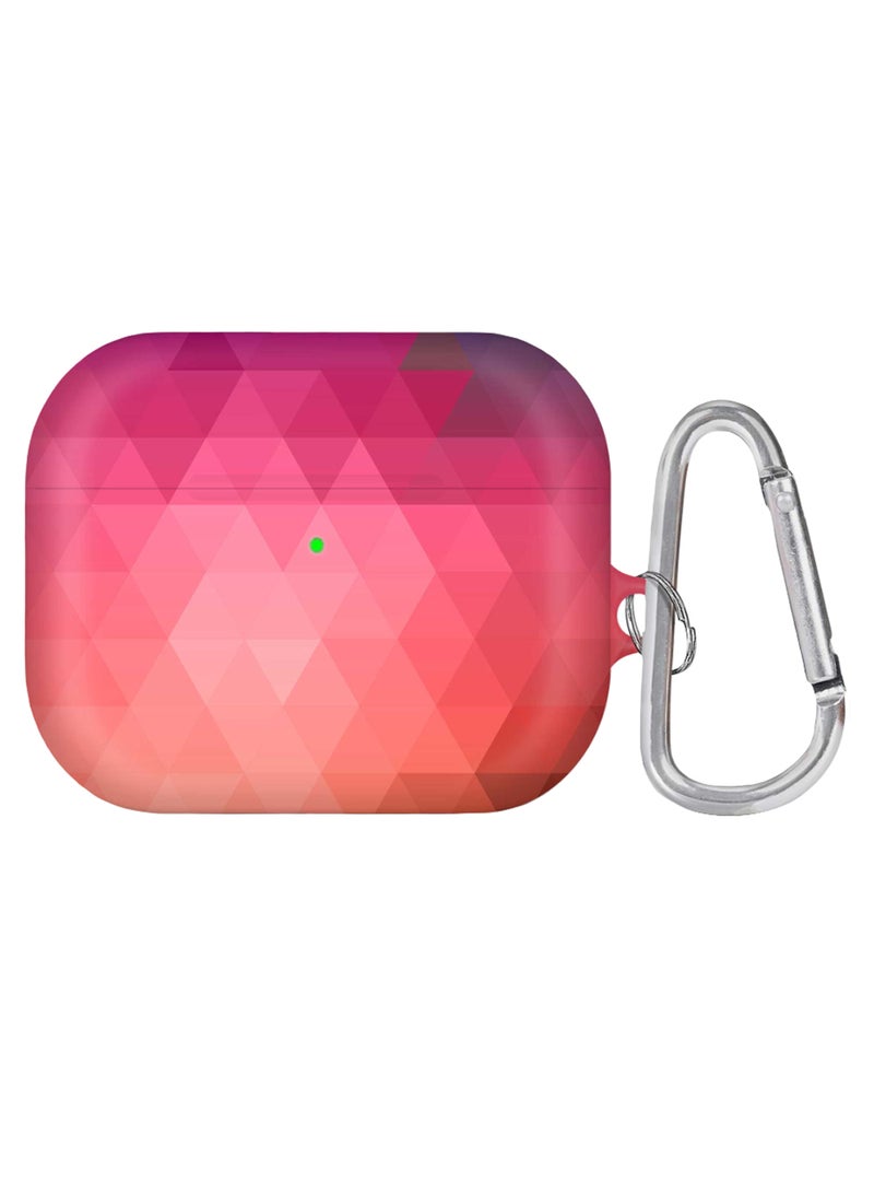 ستايلايزد غطاء حماية واقٍ مزود بحلقة بقفل زنبركي لسماعة أبل آيربودز برو متعدد الألوان