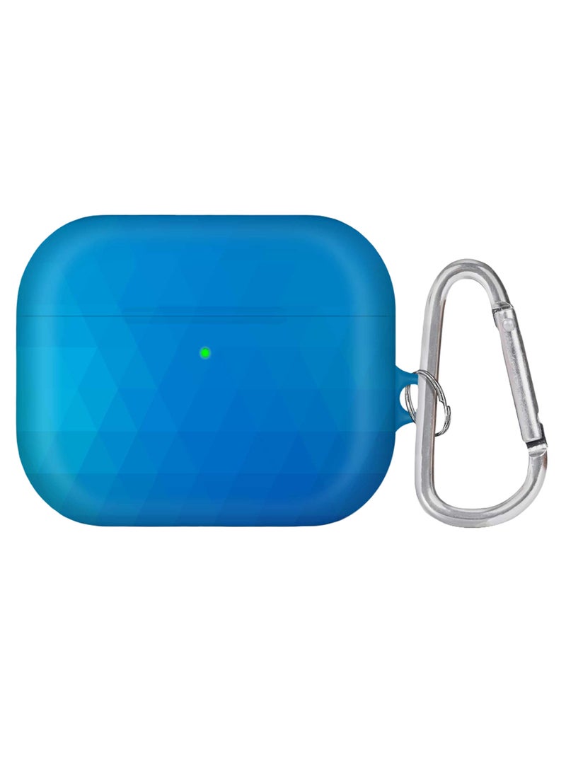 Stylizedd Ocean Prism Printed AirPods Pro Case With Carabiner Blue/Silver