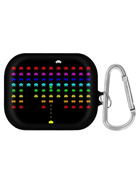 Protective Case Cover With Carabiner For Apple AirPods Pro Multicolour