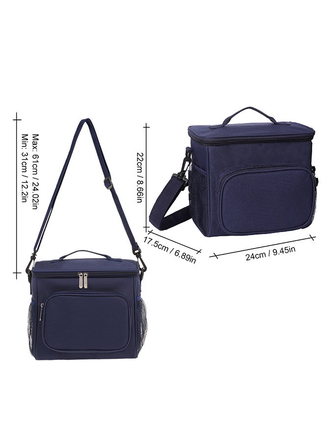 Insulated Lunch Bag Box Navy Blue 25.5x18x22.5cm - Image 5