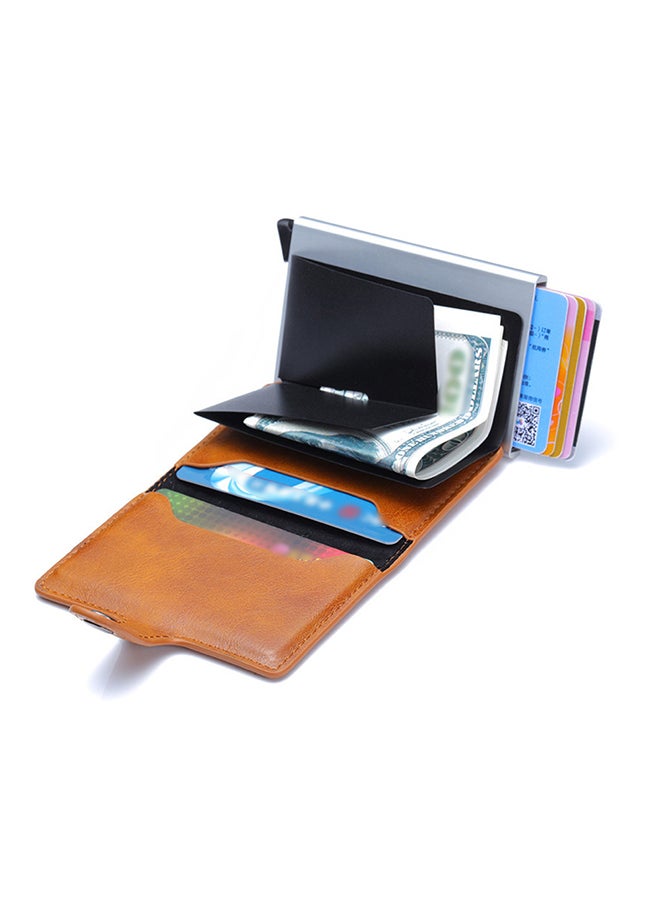 Generic - Solid Design Bi Fold Wallet Brown - Image 1