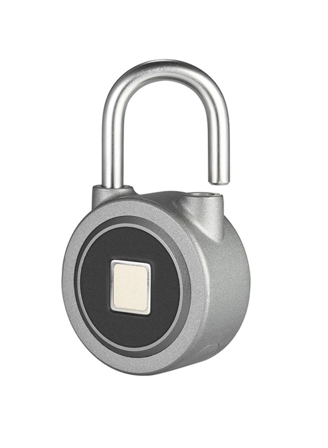 Rechargeable Smart Fingerprint Lock Grey/Black  - Image 1