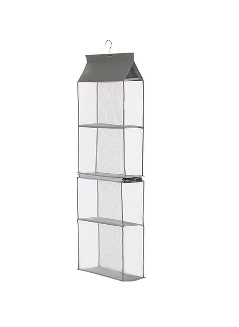 4-Layer Detachable Storage Hanging Bag White/Grey