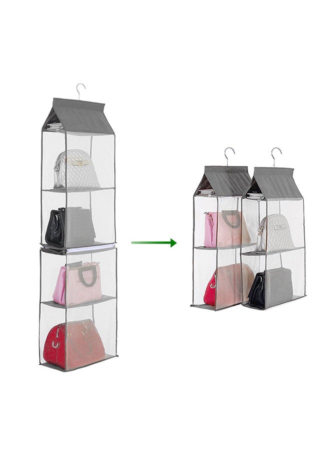 Generic - 4-Layer Detachable Storage Hanging Bag White/Grey - Image 1