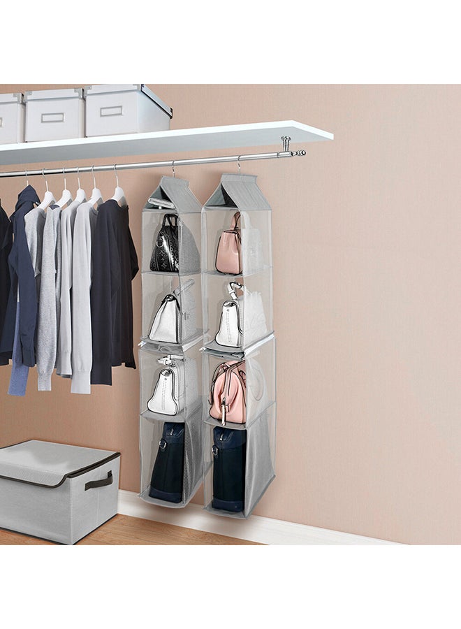 Generic - 4-Layer Detachable Storage Hanging Bag White/Grey - Image 1