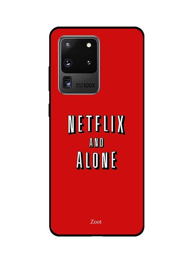 Zoot Skin Case Cover -for Samsung Galaxy S20 Ultra Netflix And Alone Netflix And Alone