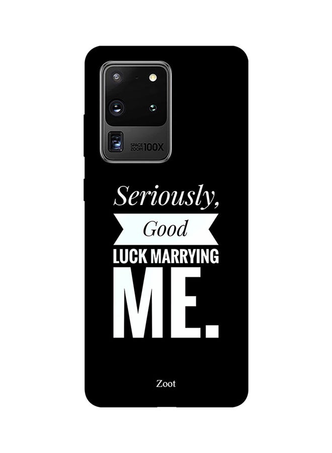 Zoot Skin Case Cover -for Samsung Galaxy S20 Ultra Black/White Black/White