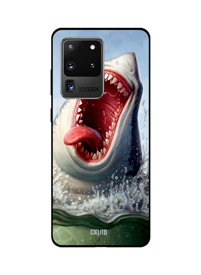 CIELITO Skin Case Cover -for Samsung Galaxy S20 Ultra Shark Tongue Out Shark Tongue Out