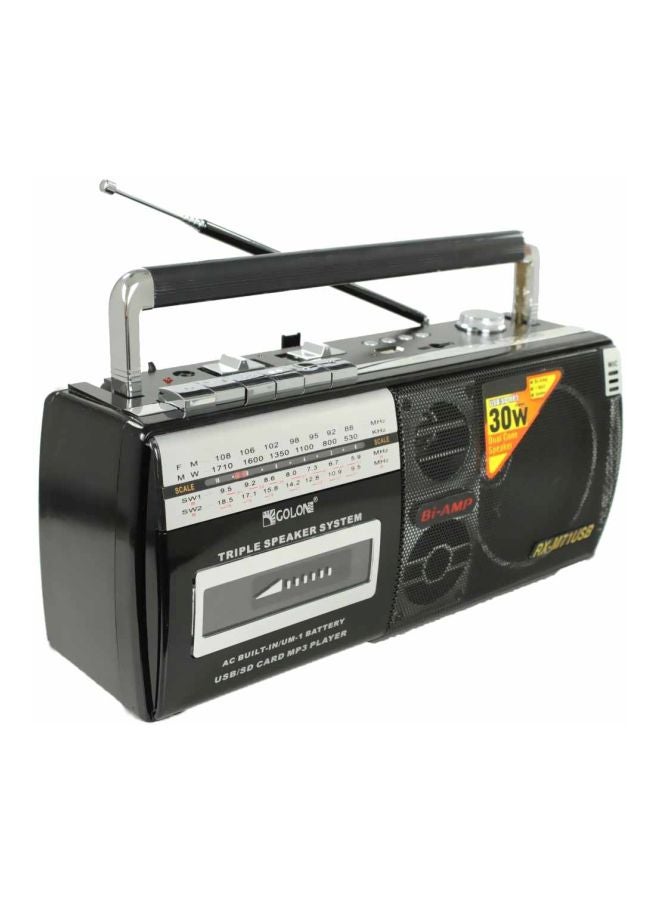 جولون راديو ومشغل كاسيت محمول RX-M71USB أسود/فضي  - Image 2