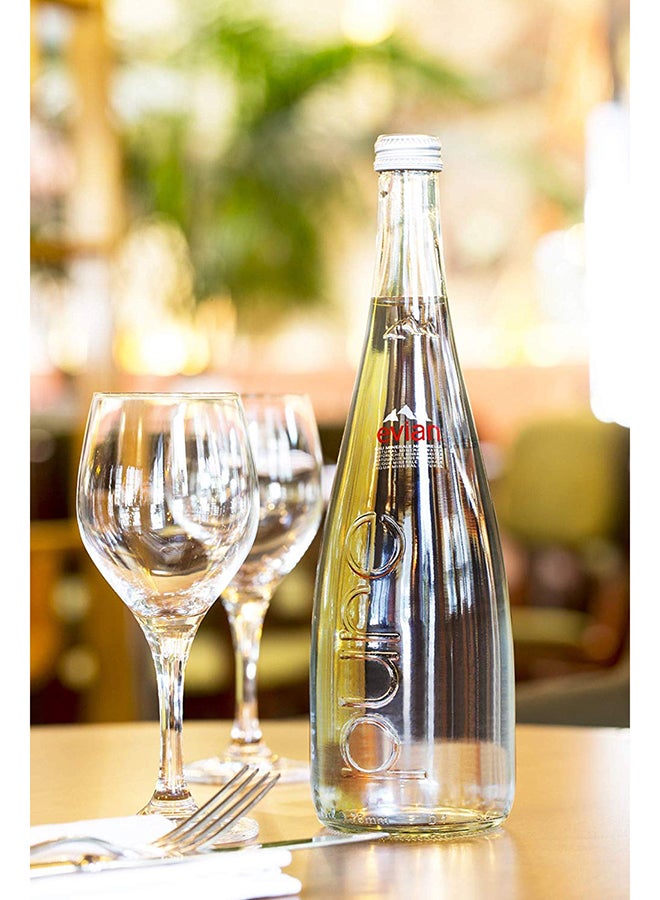 Evian Natural Mineral Water Glass 0.75Liters Pack of 12 - Image 4