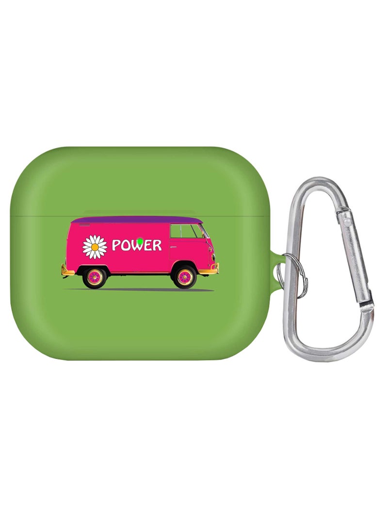 Stylizedd Flower Power Printed AirPods Pro Case With Carabiner Multicolour 