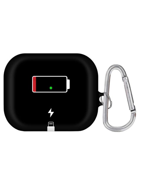 Protective Case Cover With Carabiner For Apple AirPods Pro Black