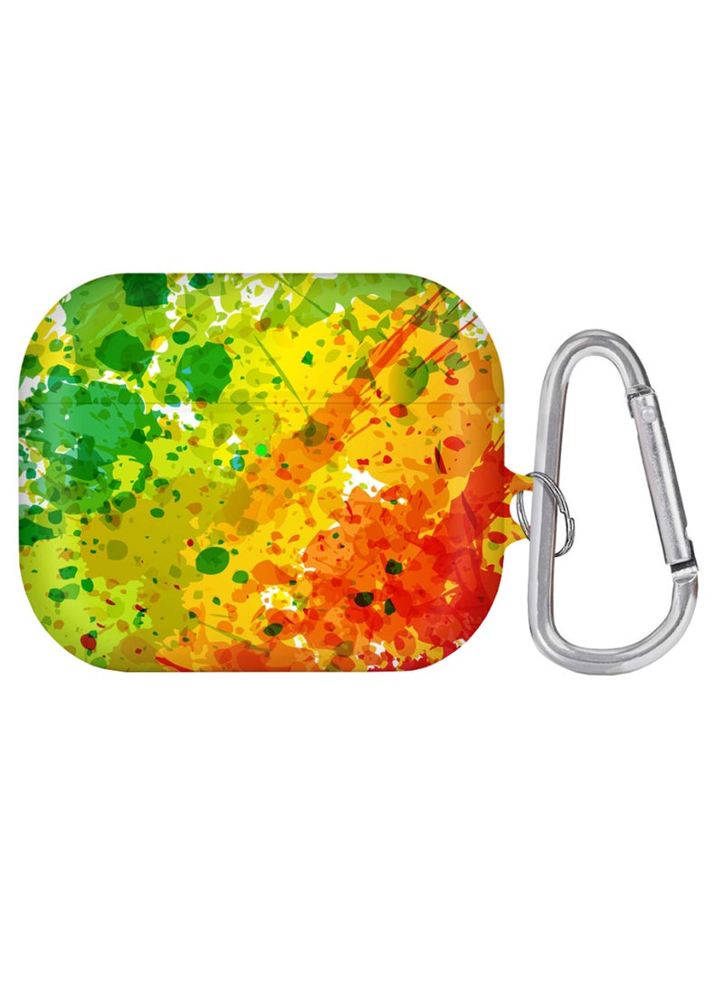 Stylizedd Protective Case Cover With Carabiner For Apple AirPods Pro Multicolour 