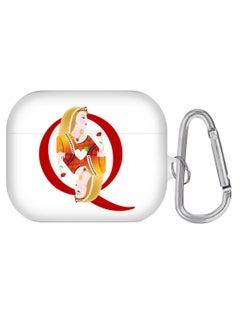 Printed Earbuds Pro Case With Carabiner Queen Of Hearts