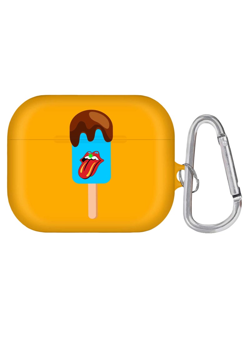 ستايلايزد غطاء حماية لسماعة آيربودز برو مزود بخطاف حلقي ومزين بطبعة ليك ليك متعدد الألوان