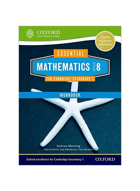 Essential Mathematics Workbook Stage 8: For Cambridge Secondary 1 Paperback English by Andrew Manning - 41886