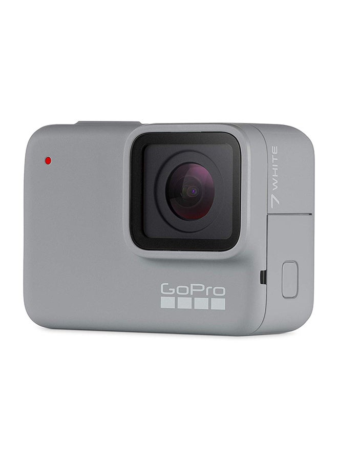 Hero7 Sports Digital Action Camera White with 12MP, 4K60/1080p240 video resolution  8x Slo-Mo Wi-Fi + Bluetooth GPS Enabled Water Resistant With Smatree 13-in-1 Bundle