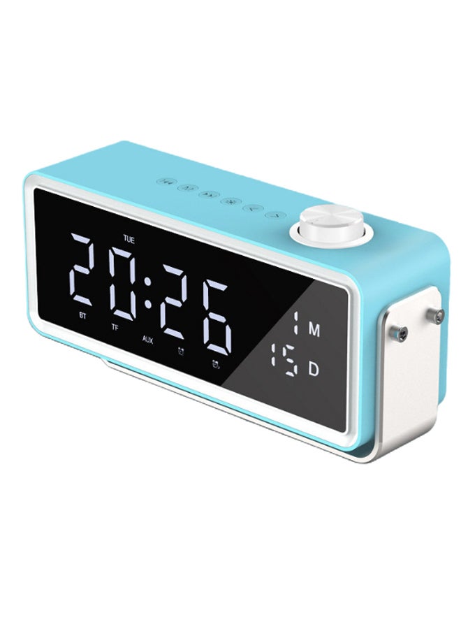 Wireless Alarm Function Portable Bluetooth Speaker Blue/White/Black - Image 1