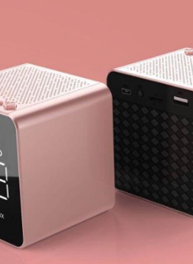 Multifunctional Bluetooth Mini Stereo Subwoofer Rose Gold/Black - Image 2