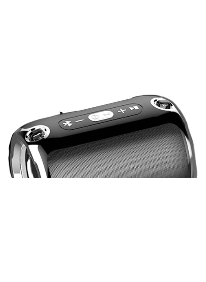 Mini Portable Bluetooth Speaker Black/Silver - Image 2