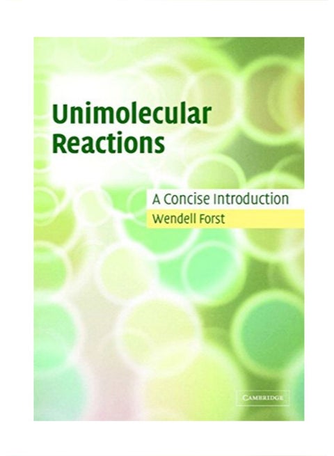 Unimolecular Reaction paperback english