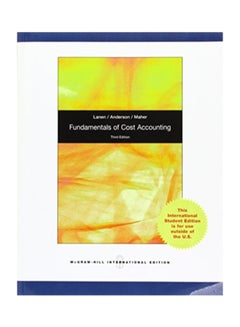 Fundamentals Of Cost Accounting paperback english - 2/1/2010 - v1582721303/N35149537A_1