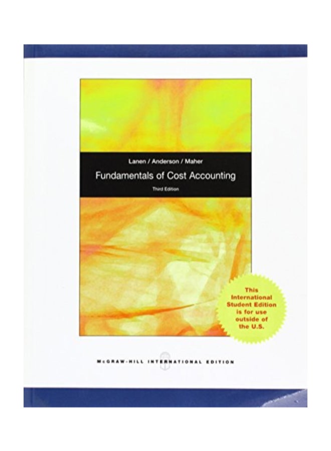 Fundamentals Of Cost Accounting paperback english - 2/1/2010 