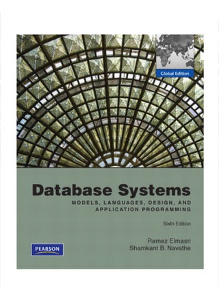 Database Systems Models, Languages, Design, And Application Programming Paperback English by Ramez Elmasri - 38535 - v1582721323/N35149619A_1