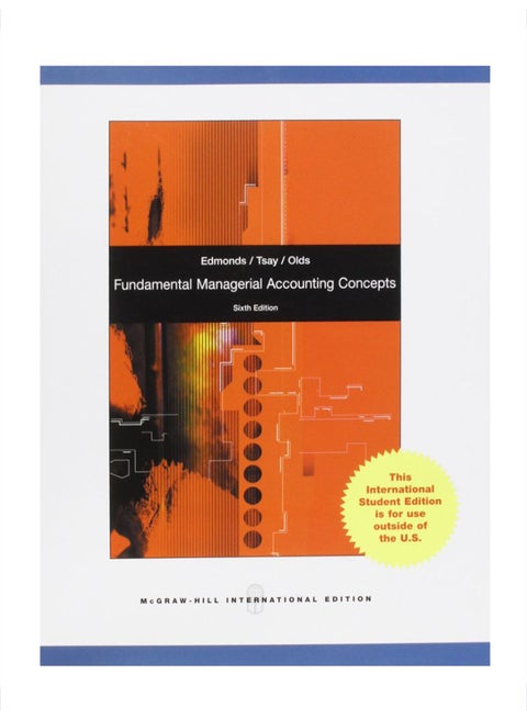 Fundamental Managerial Accounting Concepts paperback english