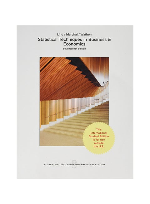 Statistical Techniques In Business and Economics paperback english
