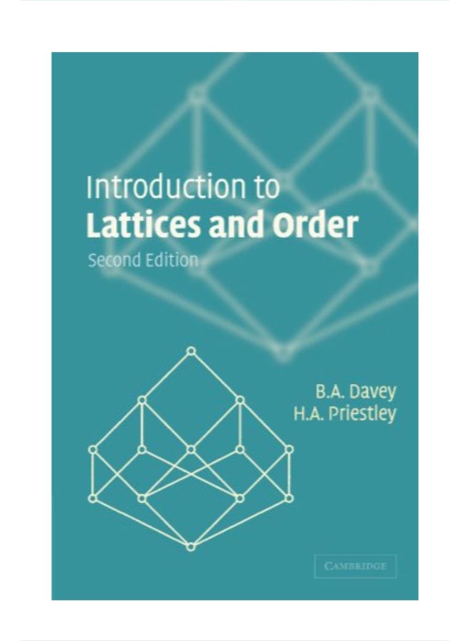 Introduction To Lattices And Order paperback english 