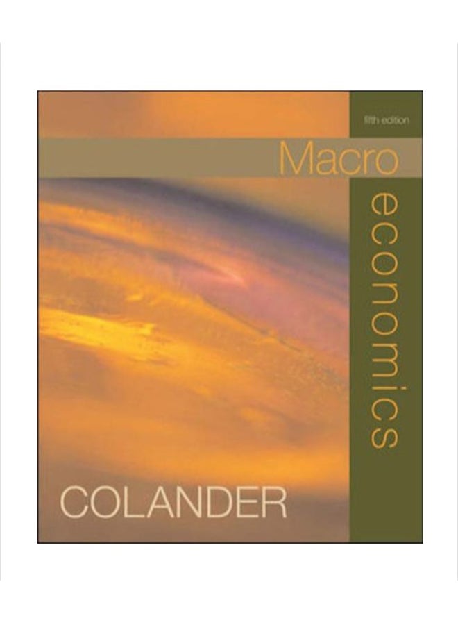 Macroeconomics Hardcover by David Colander - 01-Jul-03 